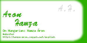 aron hamza business card